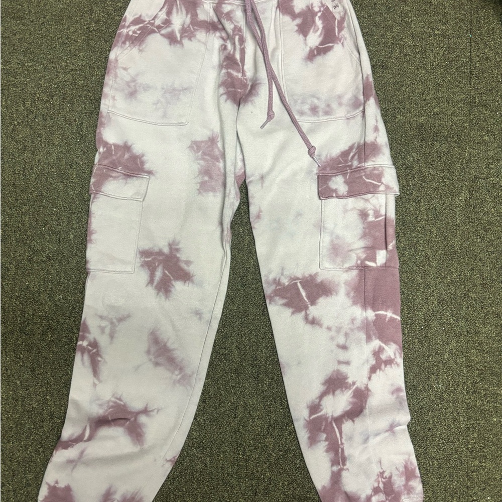 PINK Tie Dye Sweatpants
